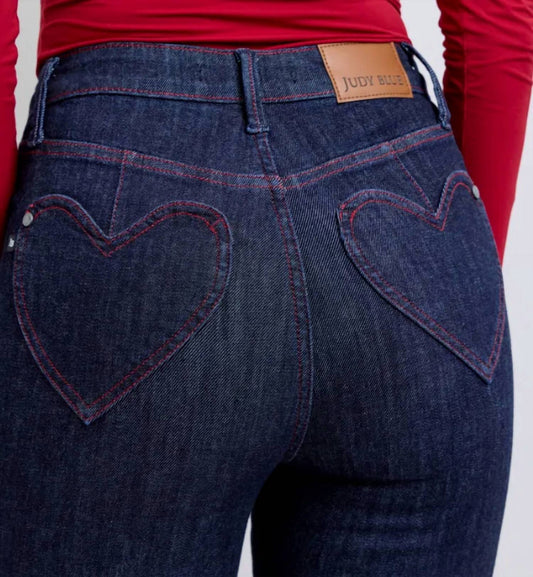 Judy Blue - Heart Shaped Back Pockets Skinny Jeans