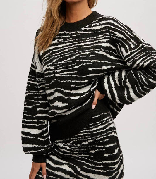 Bluivy - Wild at Heart Zebra Sweater