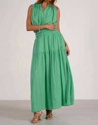 Elan - Linen Summer Maxi Skirt