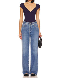 Free People Duo Corset Cami in jazzberry blue - women's t-shirt - view 4