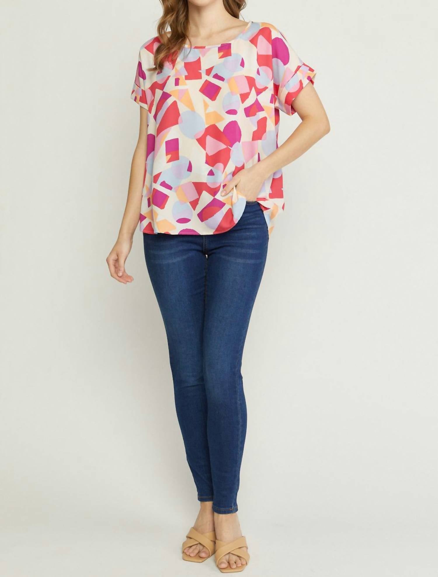 Entro - Abstract Printed Blouse