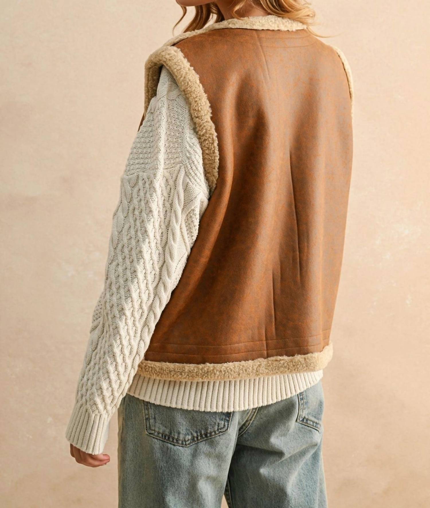 Miou Muse - Reversible Sherpa Vest