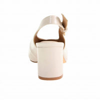 CHINESE LAUNDRY Women's Menny Patent Sling Back Heels in cream - women's heels - detail view