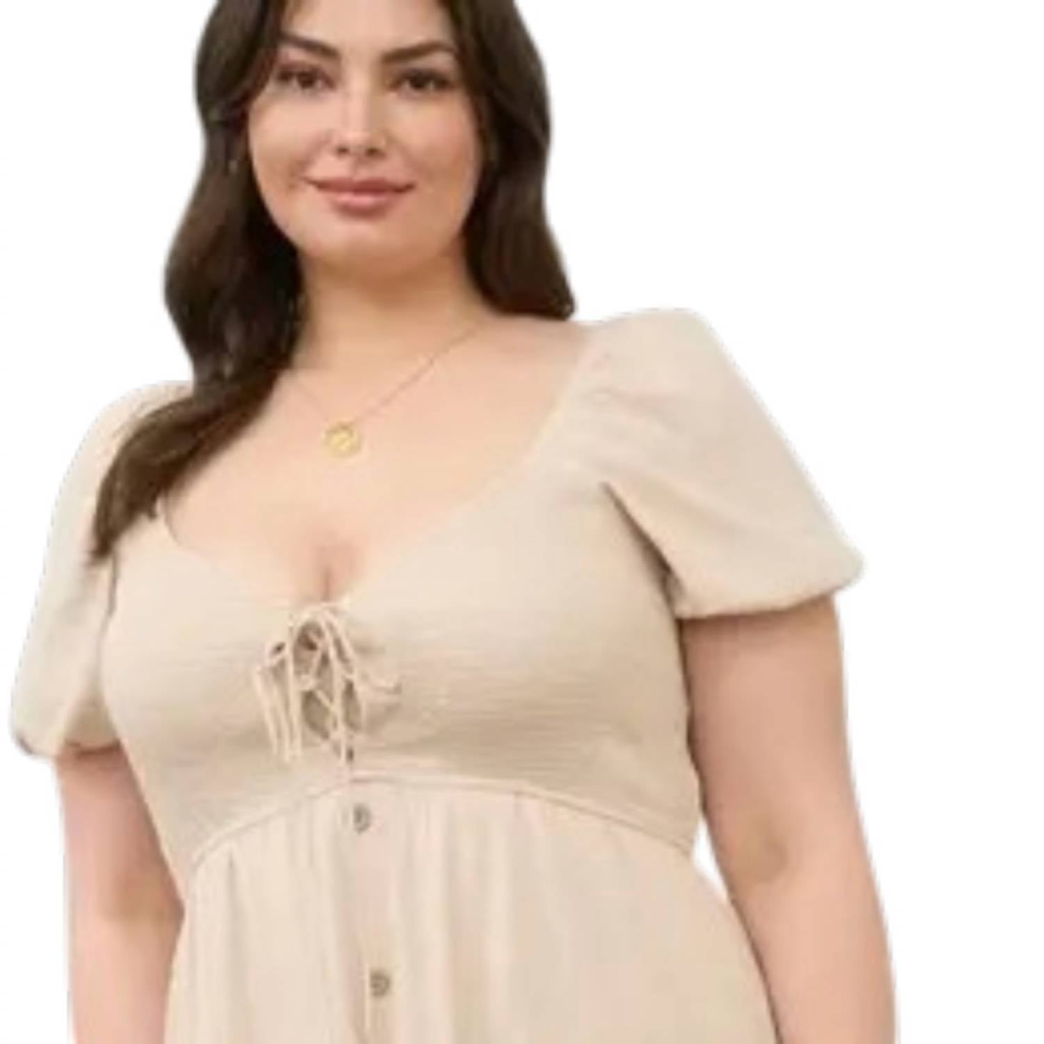 Perch - Smocked Front Tie Midi Sundress
