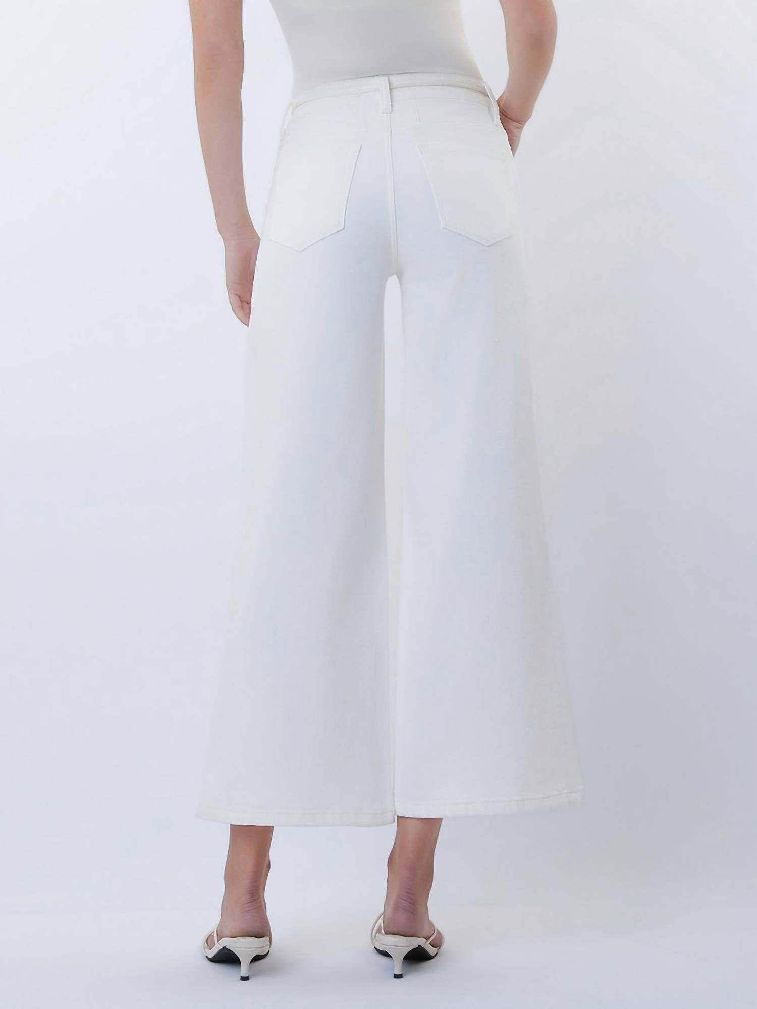 VERVET BY FLYING MONKEY Olivia Jeans in ivory - women's pants - view 5