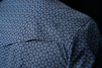 Ferrell The Silas Long Sleeve Snap Shirt in black - men's long sleeve top - detail view