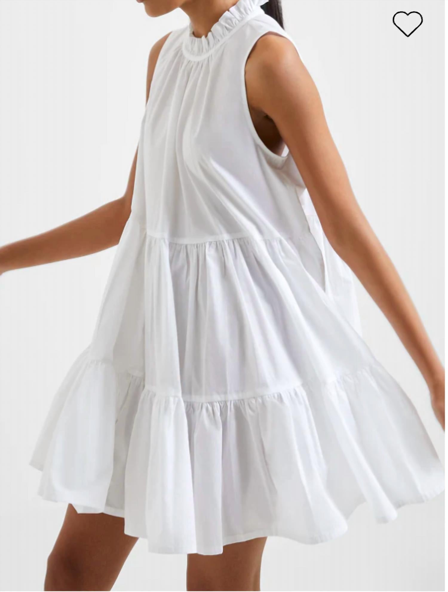 Rhodes Poplin Sleeveless Tiered Dress