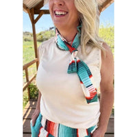 Rowdy Crowd - Good Life Long Western Southwestern Cowgirl Scarf