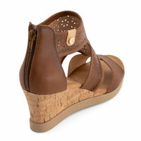 Andrea - Women's T-bar Wedge Sandals