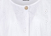 M Made In Italy - Ladies Eyelet Cap Sleeve Top