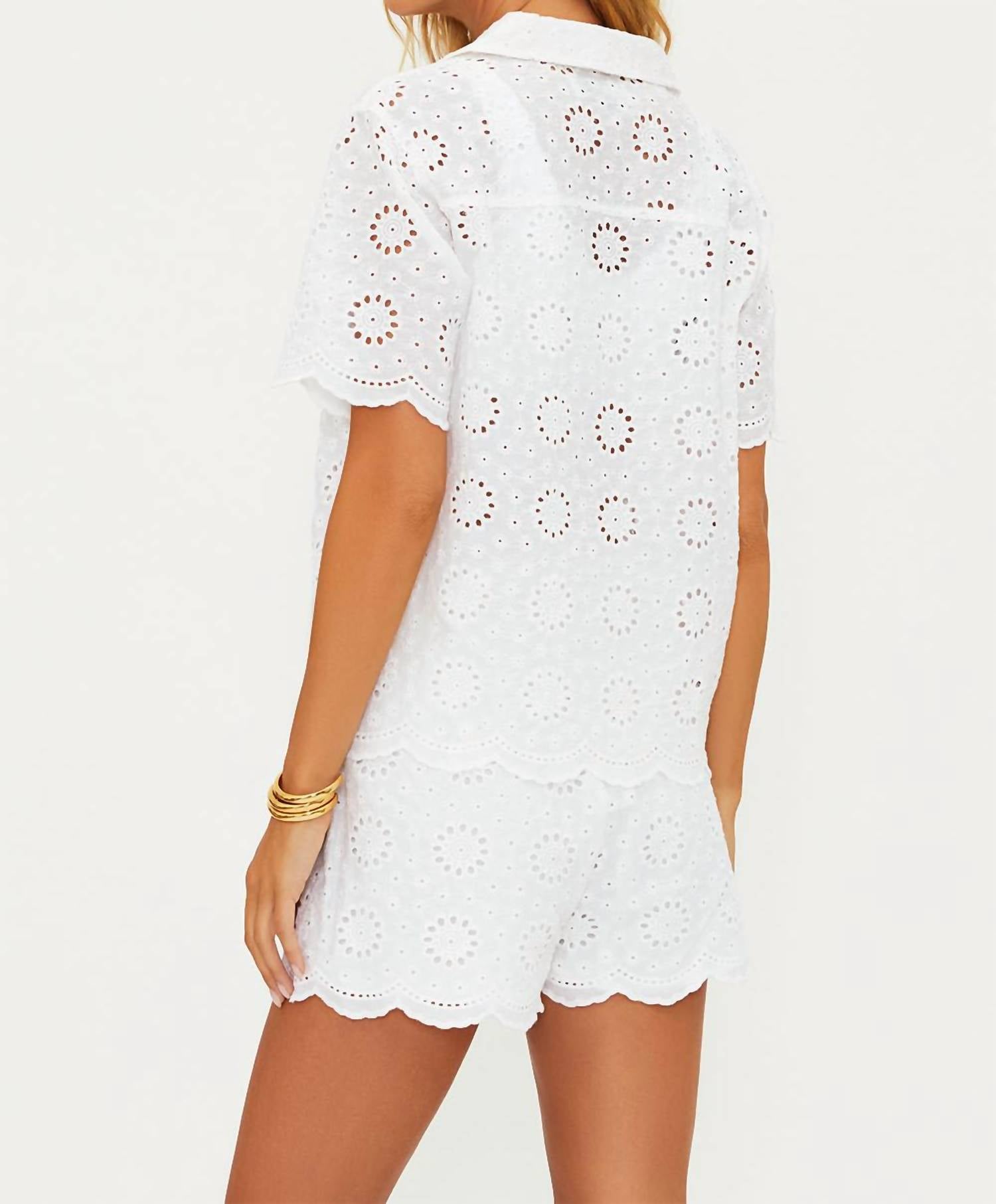 Beach Riot - Lexie Embroidered Top