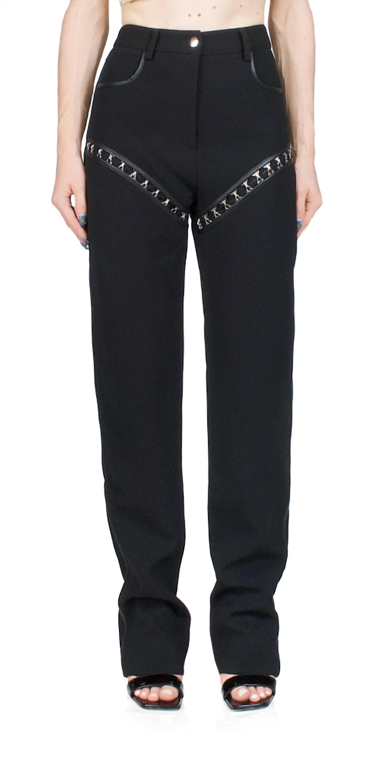 Paris Georgia - Hook Straight Leg Trousers