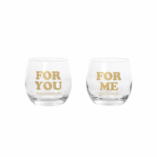 Totalee Gift - YOU & ME STEMLESS GLASSES