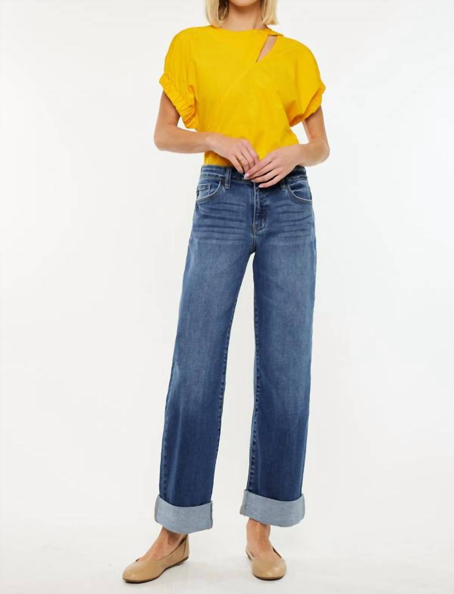Kancan - Ivanna Essentials High Rise Wide Leg Jeans