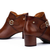 PIKOLINOS Women's Calafat Heeled Ankle Boots in cuero - women's shoe - alternate view