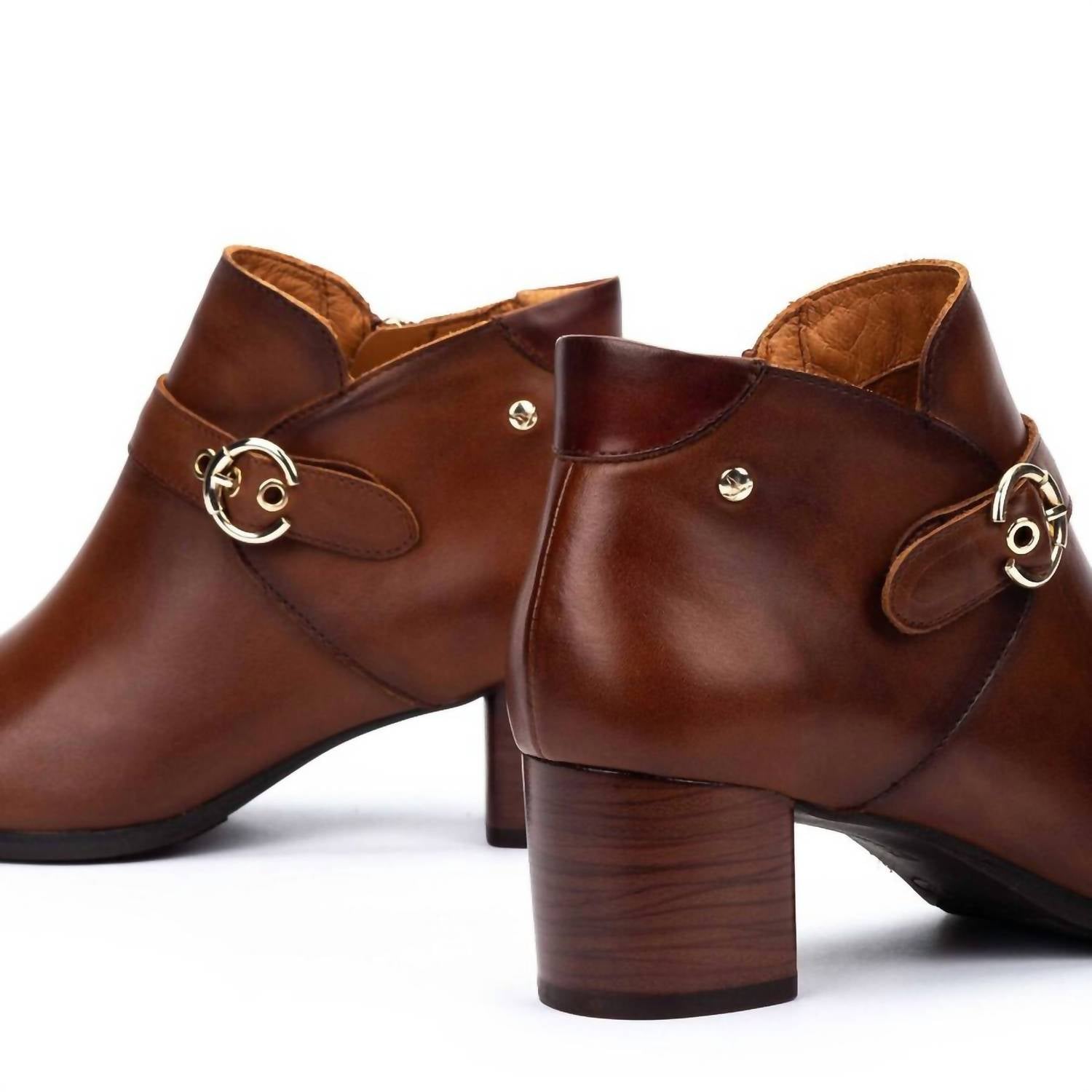 PIKOLINOS Women's Calafat Heeled Ankle Boots in cuero - women's shoe - alternate view