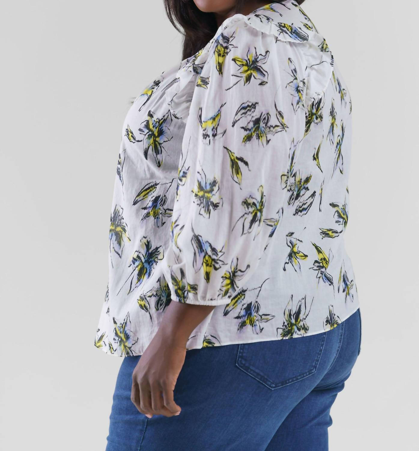 Tanya Taylor - Delaney 3/4 Sleeve Top - Plus