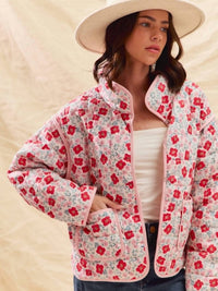 So Me - Floral Quilted Jacket