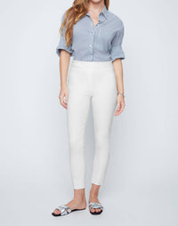 Renuar Lover Crop Pant in oyster - women's pants - alternate view