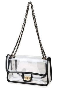 Leto - Women's Vegas Clear Crossbody Bag