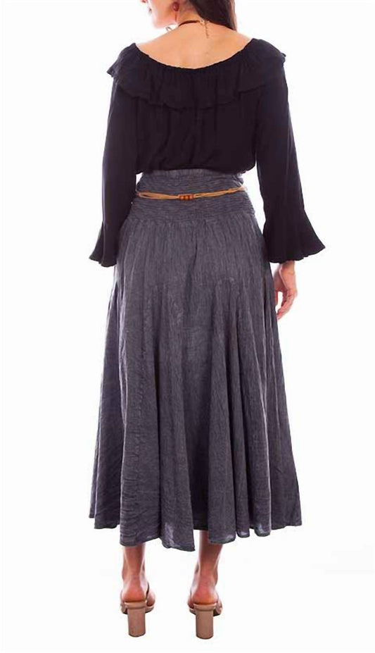 Scully - Western Acid Wash Skirt