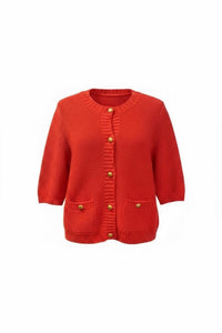 Autumn Cashmere - Button Front Elbow Sleeve Jacket