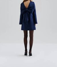 Malina - Elna Bow Detailed Mini Dress