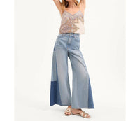 Veronica Beard - Vicki Patchwork Wide Leg Jeans
