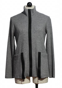 Compli K - Women's Long Sleeve Knit Jacket With Zipper