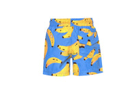 Pepita & Me Colombiano Swim Shorts in blue banana - kids' shorts - alternate view