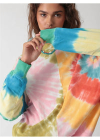 Electric & Rose Bhodi Sweatshirt in green multi - women's top - alternate view