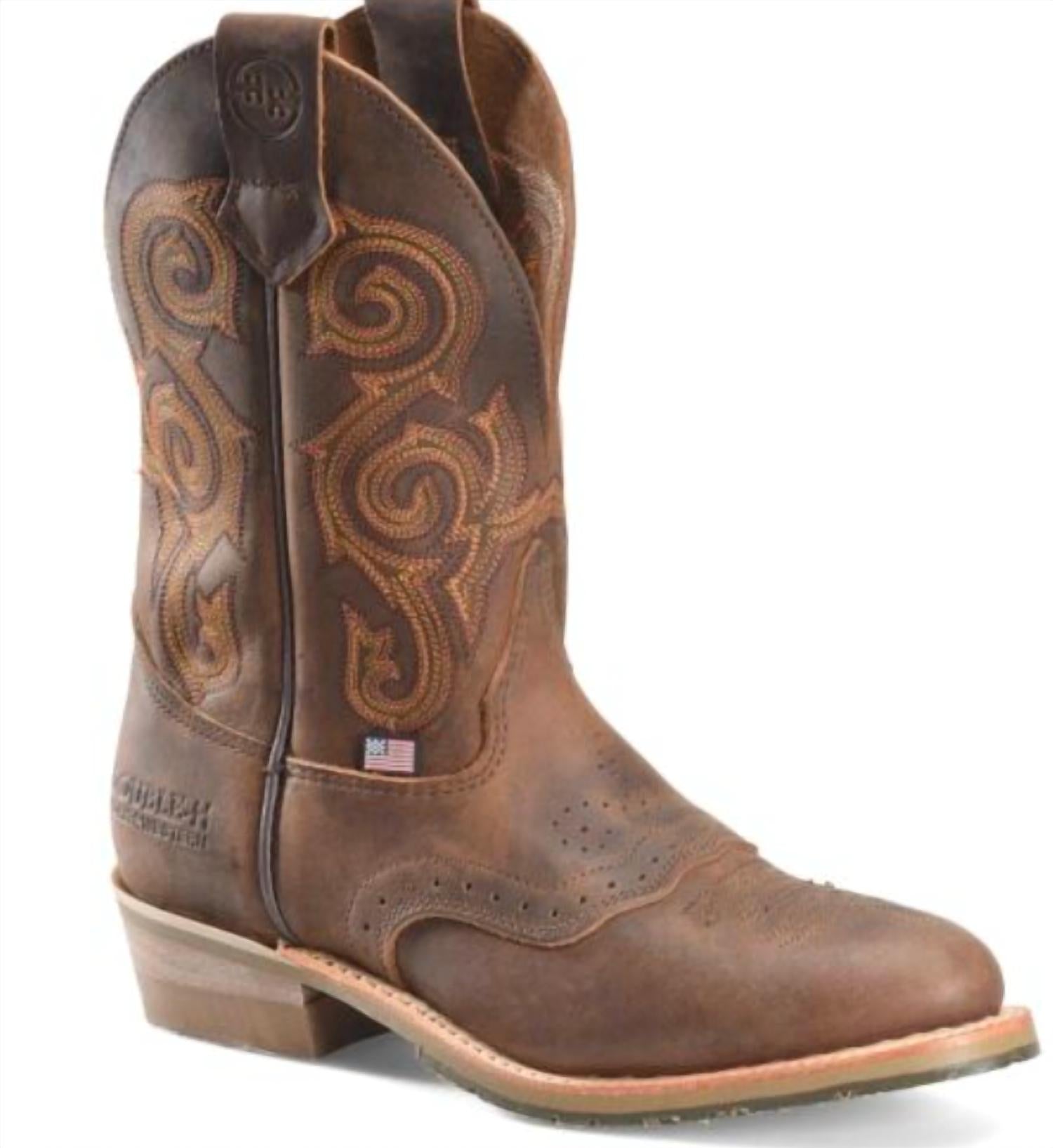 Carolina Men's Rockdale Roper Soft Toe Boot in brown - men's boots