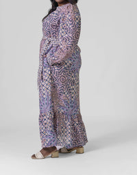 Marie Oliver - Hannon Button Down Long Sleeve Maxi Dress - Plus