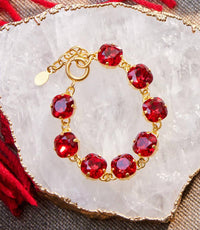 La Vie Parisienne - Women's Large Crystal Bracelet