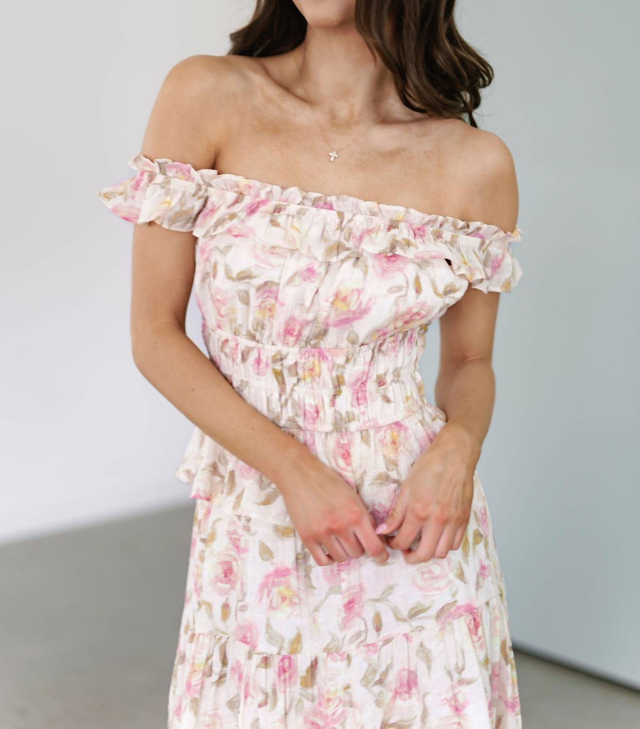 STORIA Paradise Bloom Set in romantic rose print - women's skirt - alternate view