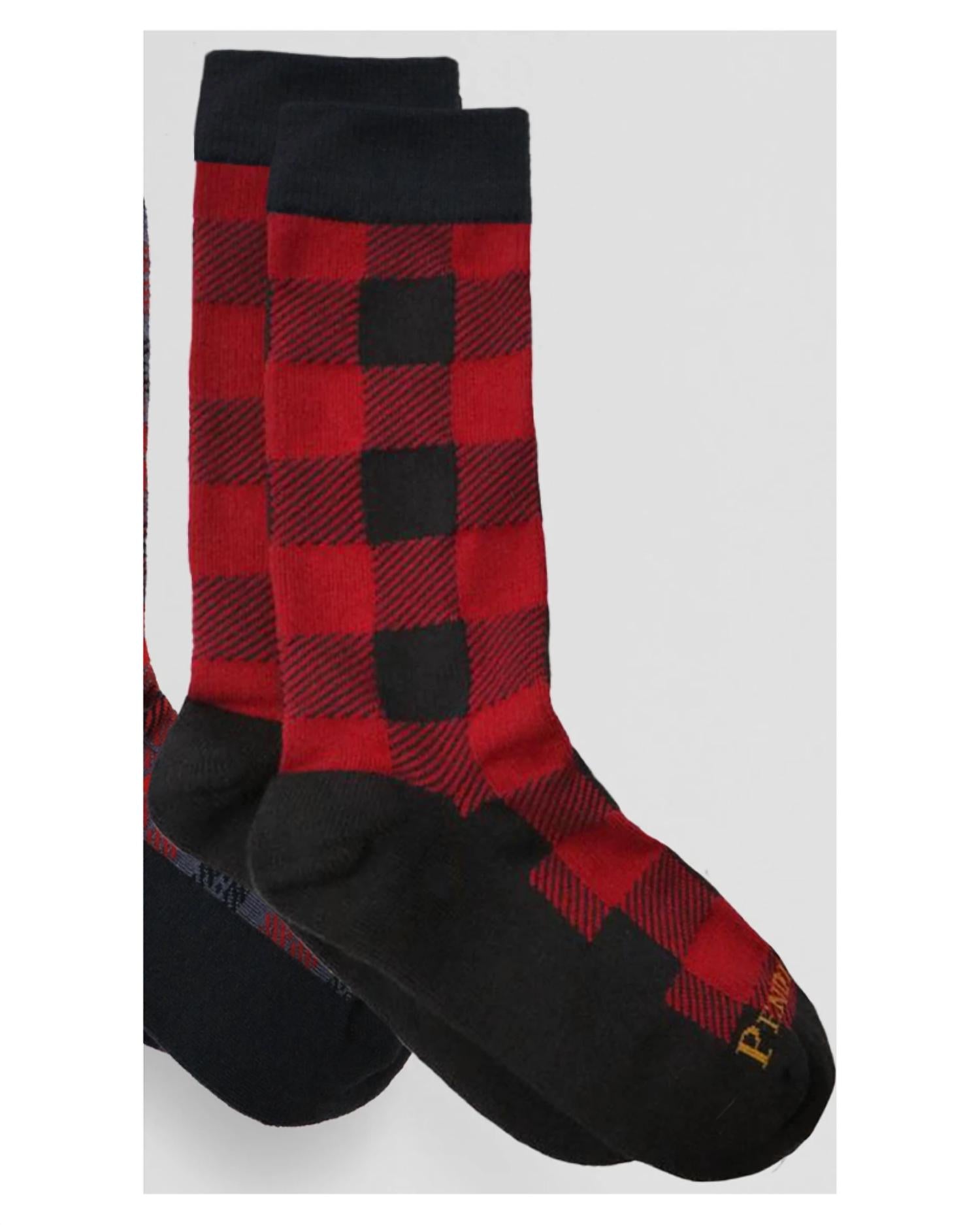 PENDLETON Unisex - Merino Blend Socks - 2 Pack in plaid - women's accessory - alternate view