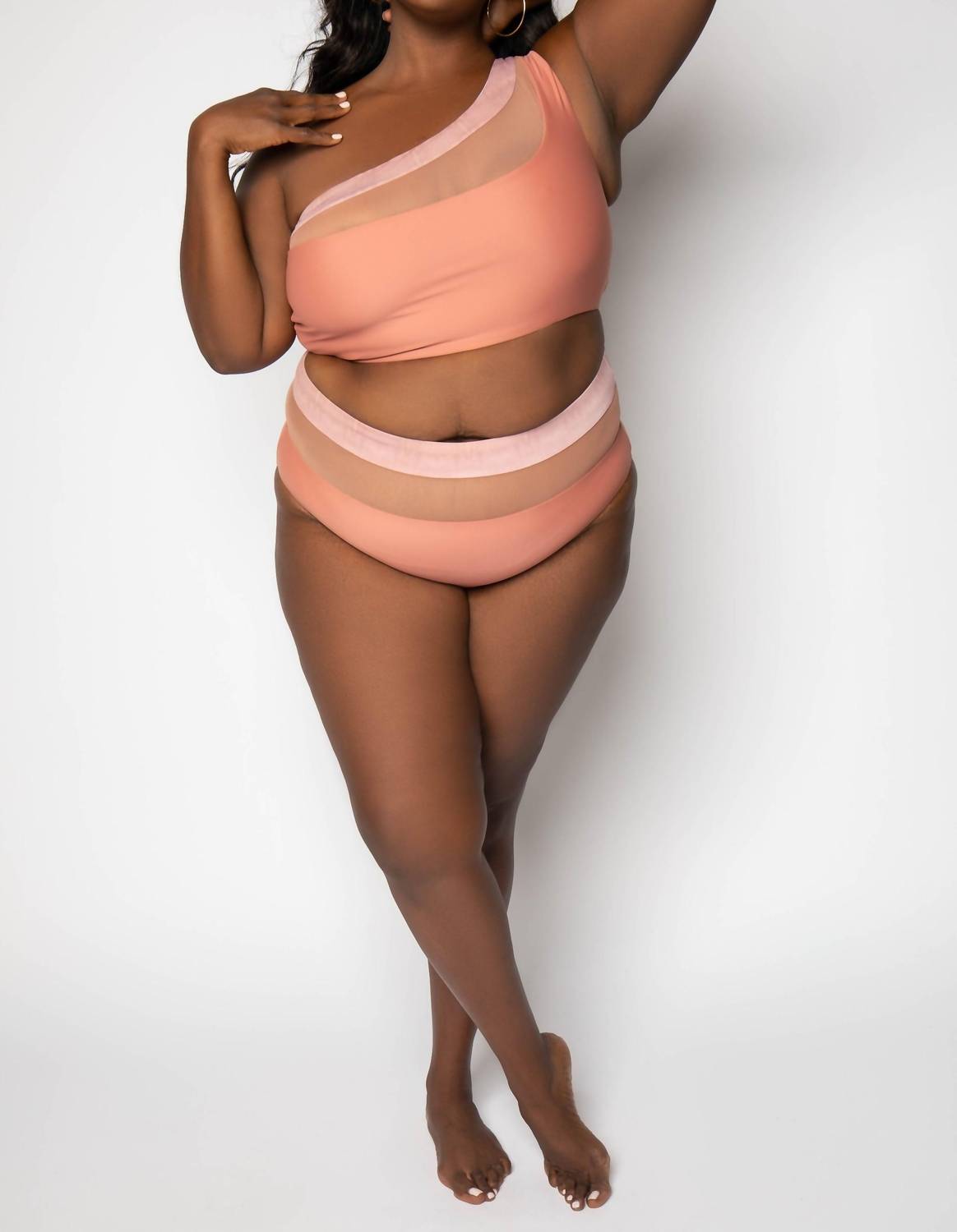 Nomads - Bay One-shoulder Swim Top - Plus