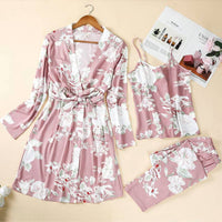 Wholesalesir - 3 Piece Roses Pajama Set