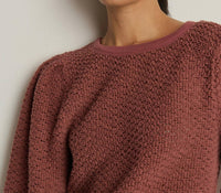 Nation LTD Etta Lace Popover Top in stallion - women's long sleeve top - view 5