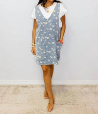 Sew In Love - Denim Daisy Pocket Mini Dress