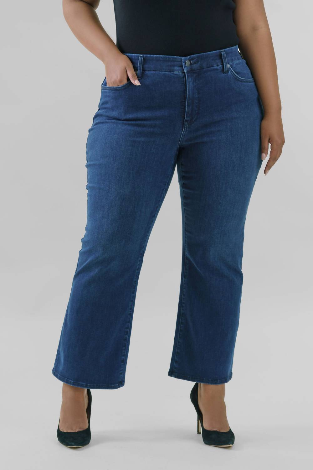 Nydj - Waist Match High Rise Major Wide Leg Jeans - Plus