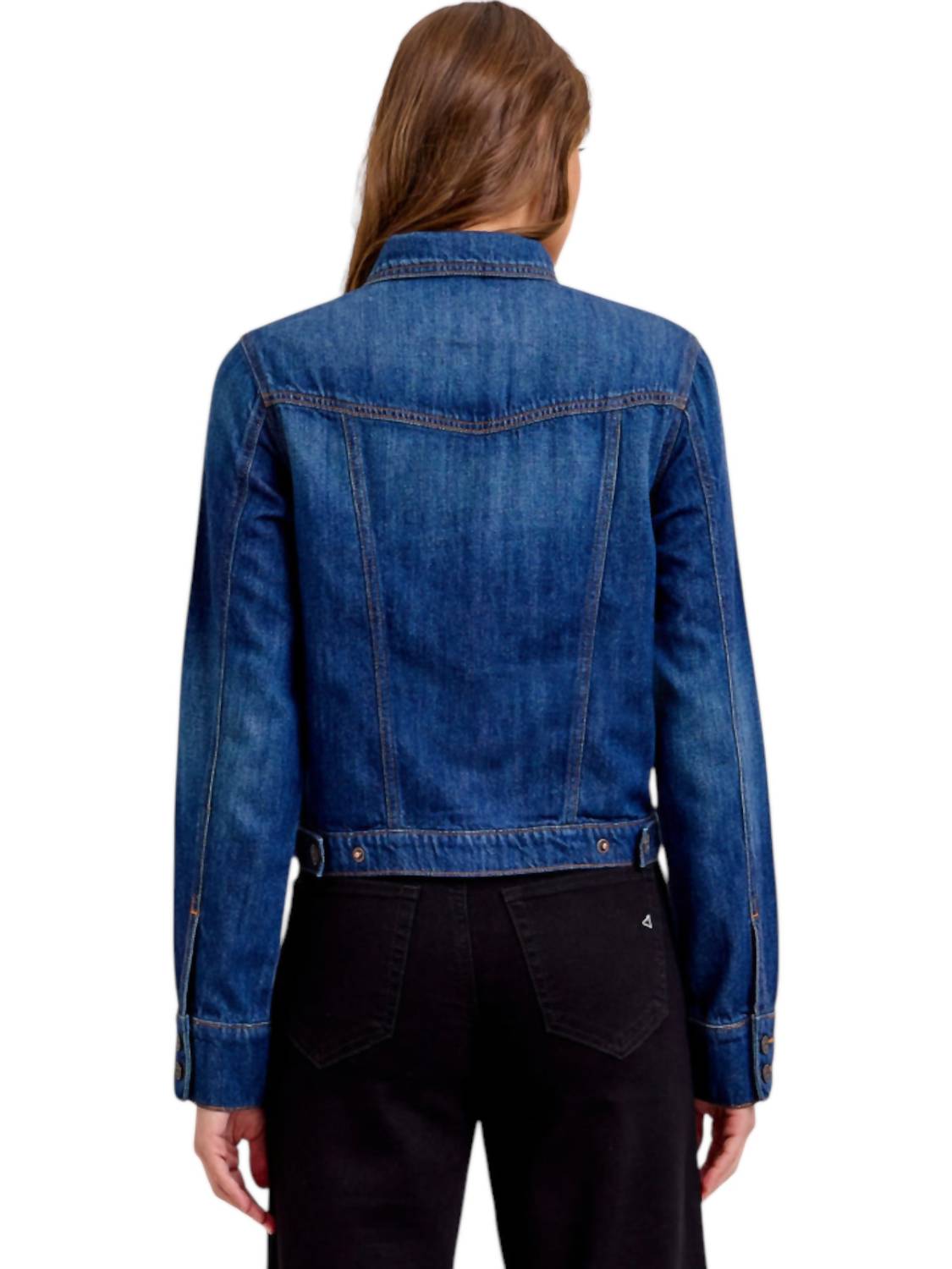 Hidden - No Collar Fashion Trucker Jacket