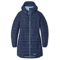 stio Pinion Down Parka Jacket in shadow - women's jacket - detail view