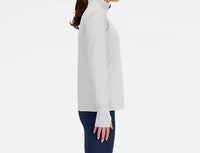 New Balance Sport Essentials Space Dye Quarter Zip Jacket in ash heather - women's jacket - view 6