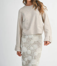 Mable - Parker Front Pocket Detail Sweater
