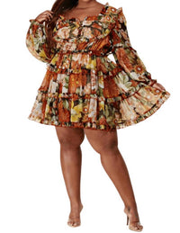 Latiste - EDGY PLUS: Lilly Floral Print Dress