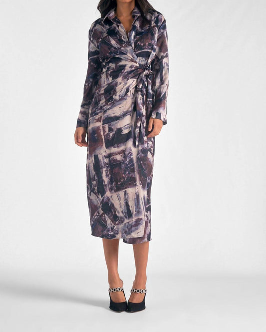 Elan - LONG SLEEVE WRAP DRESS