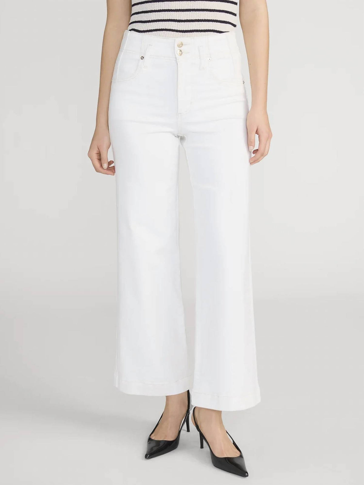 Frame - The Seamed Wide Crop Trouser
