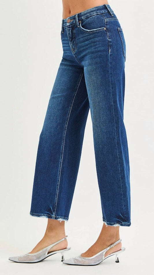 Risen - High Rise Tummy Control Four Way Stretch Wide Leg Jeans