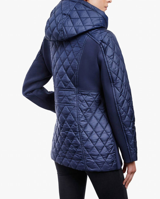 London Fog - Zip Front Hooded Quilted Jacket
